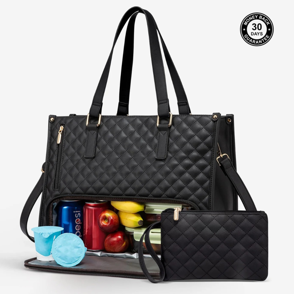 3-in-1 Everyday Tote Bag – Laptop, Work & Insulated Lunch Carry-All