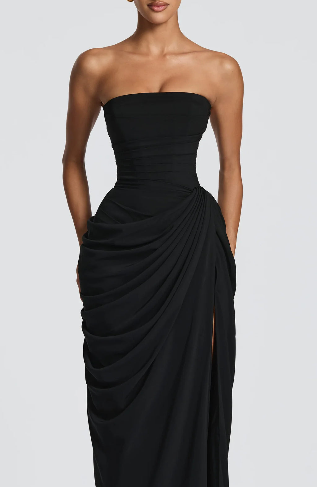 Sienna Strapless Corset Maxi Dress