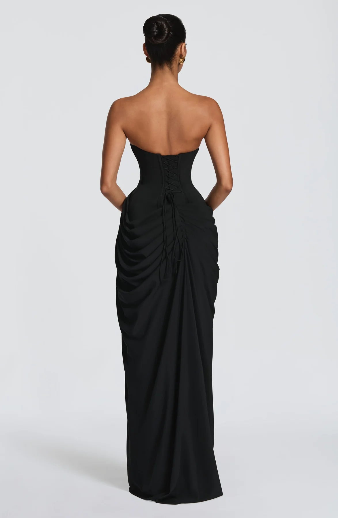 Sienna Strapless Corset Maxi Dress