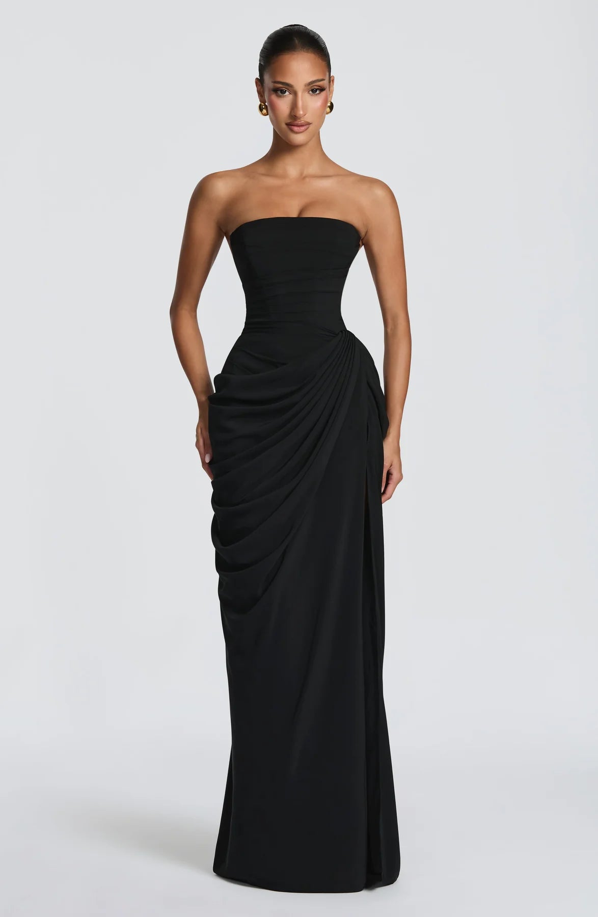 Sienna Strapless Corset Maxi Dress