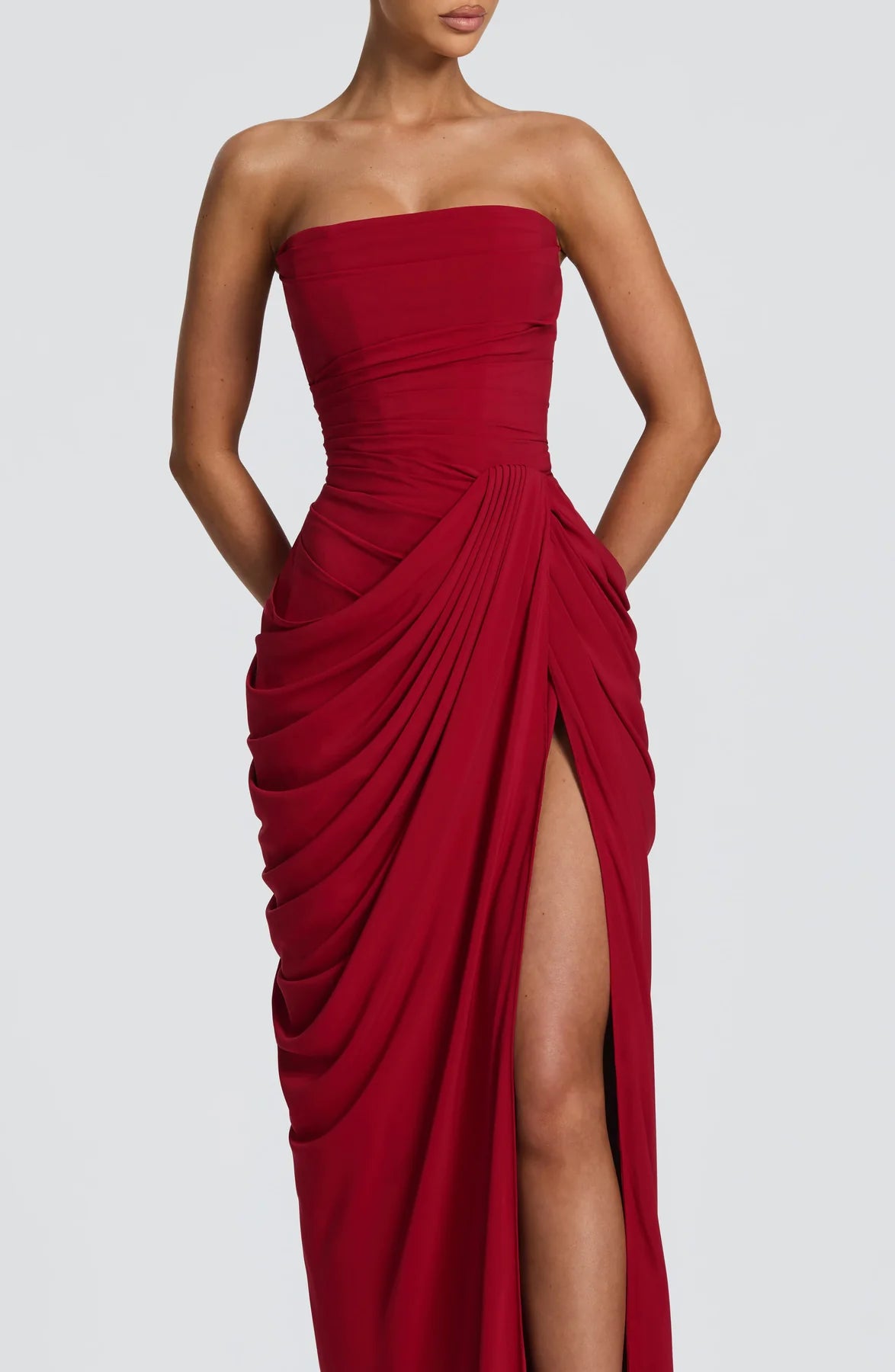 Sienna Strapless Corset Maxi Dress