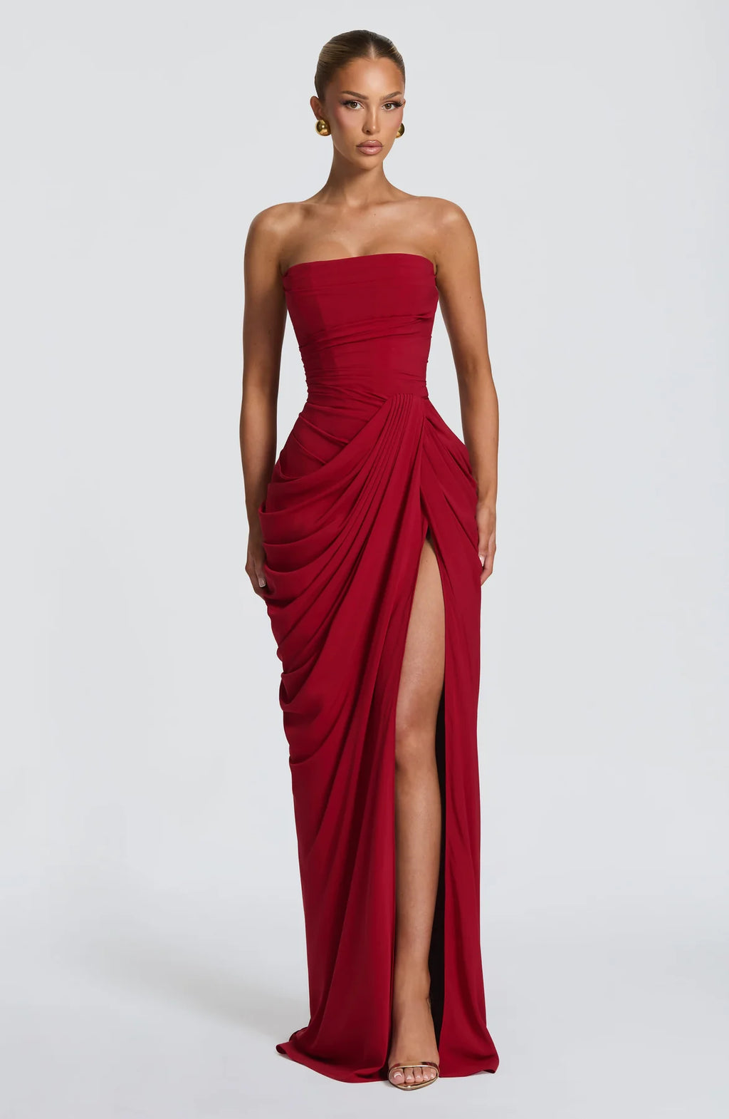 Sienna Strapless Corset Maxi Dress