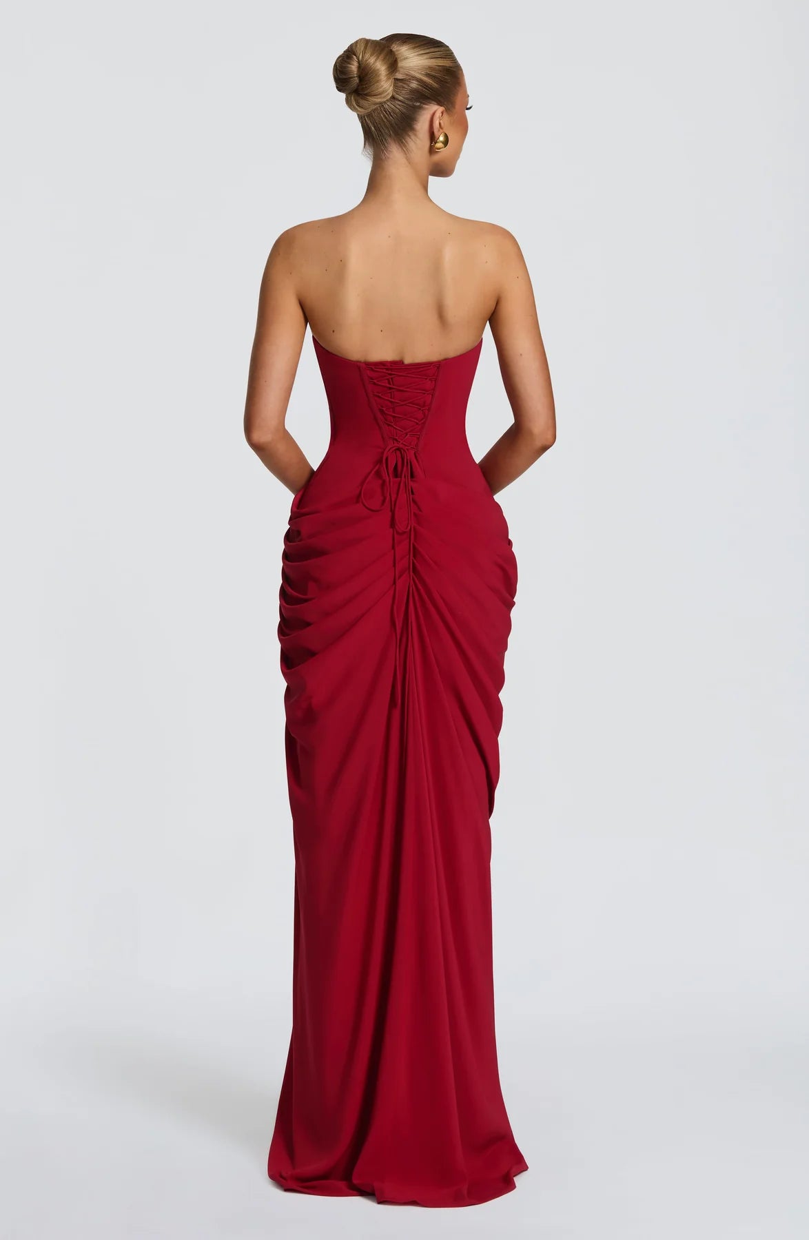 Sienna Strapless Corset Maxi Dress