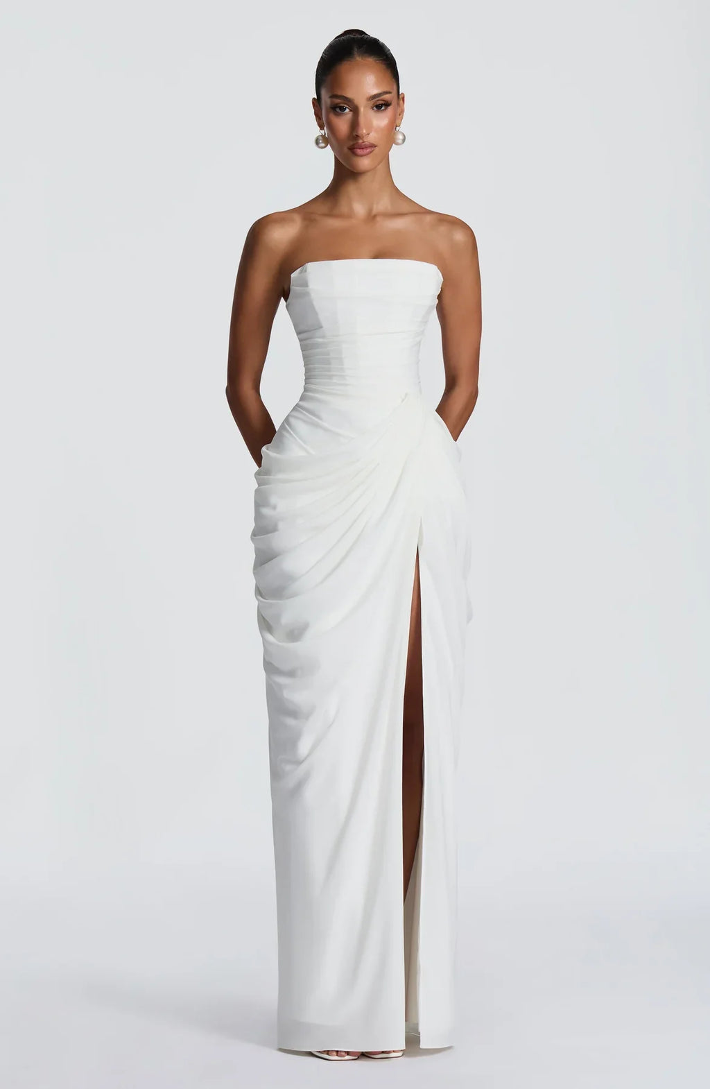 Sienna Strapless Corset Maxi Dress