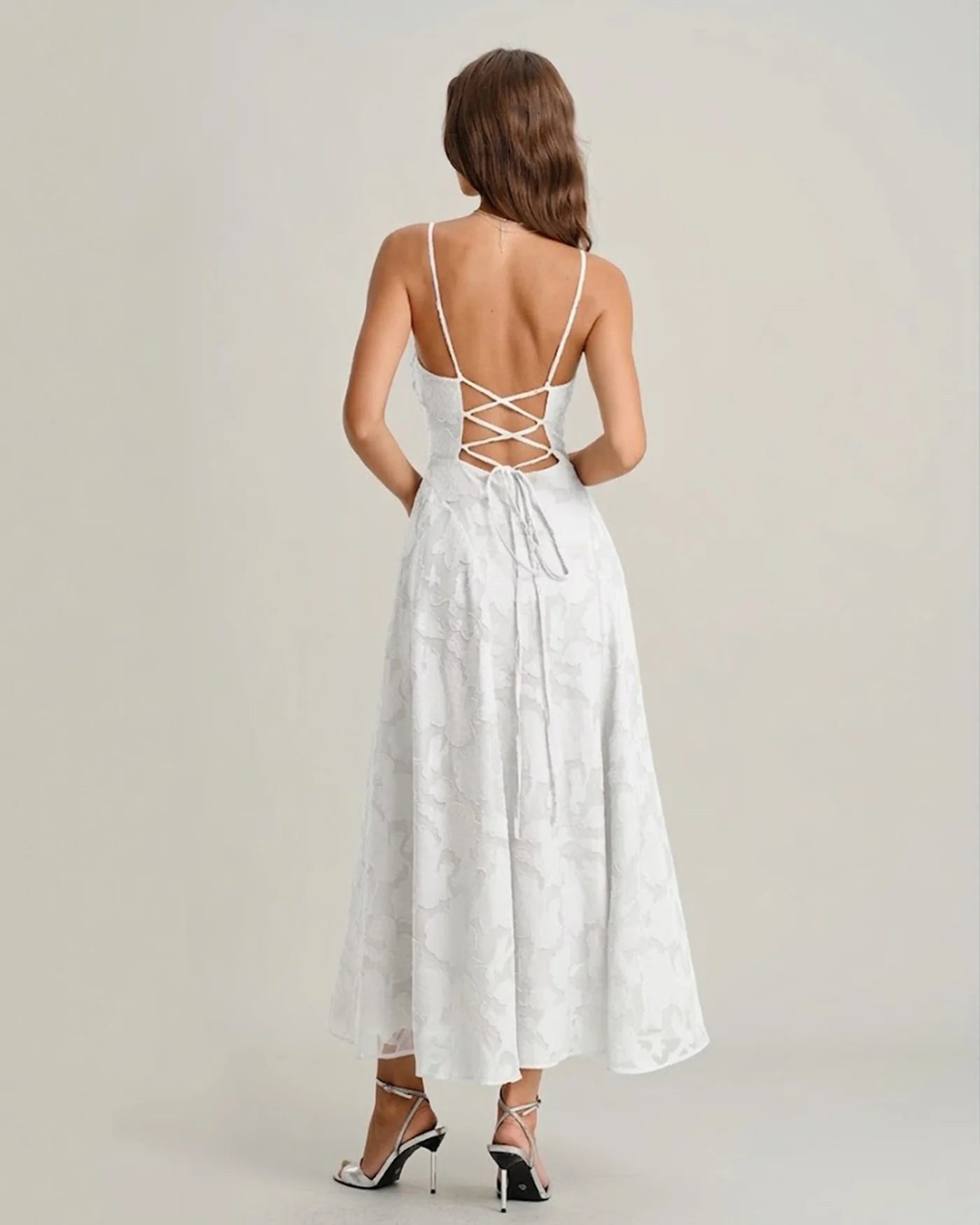 Jacquard Slip Maxi Dress