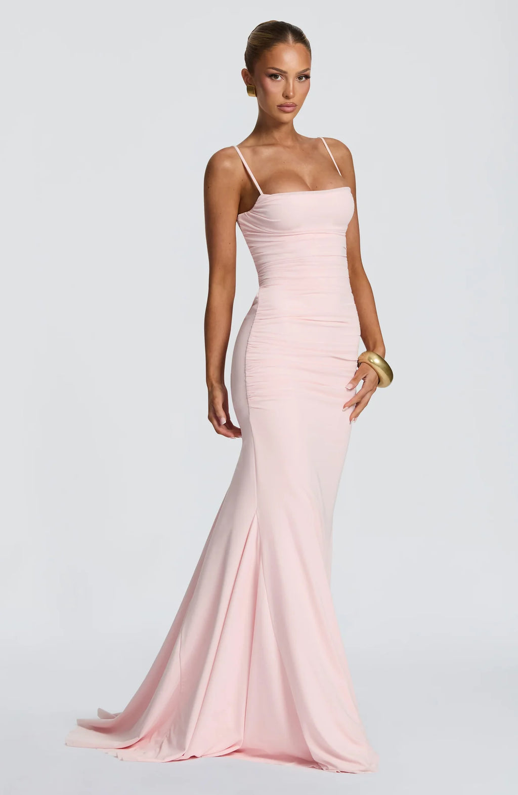 Amara Lace-Up Maxi Gown