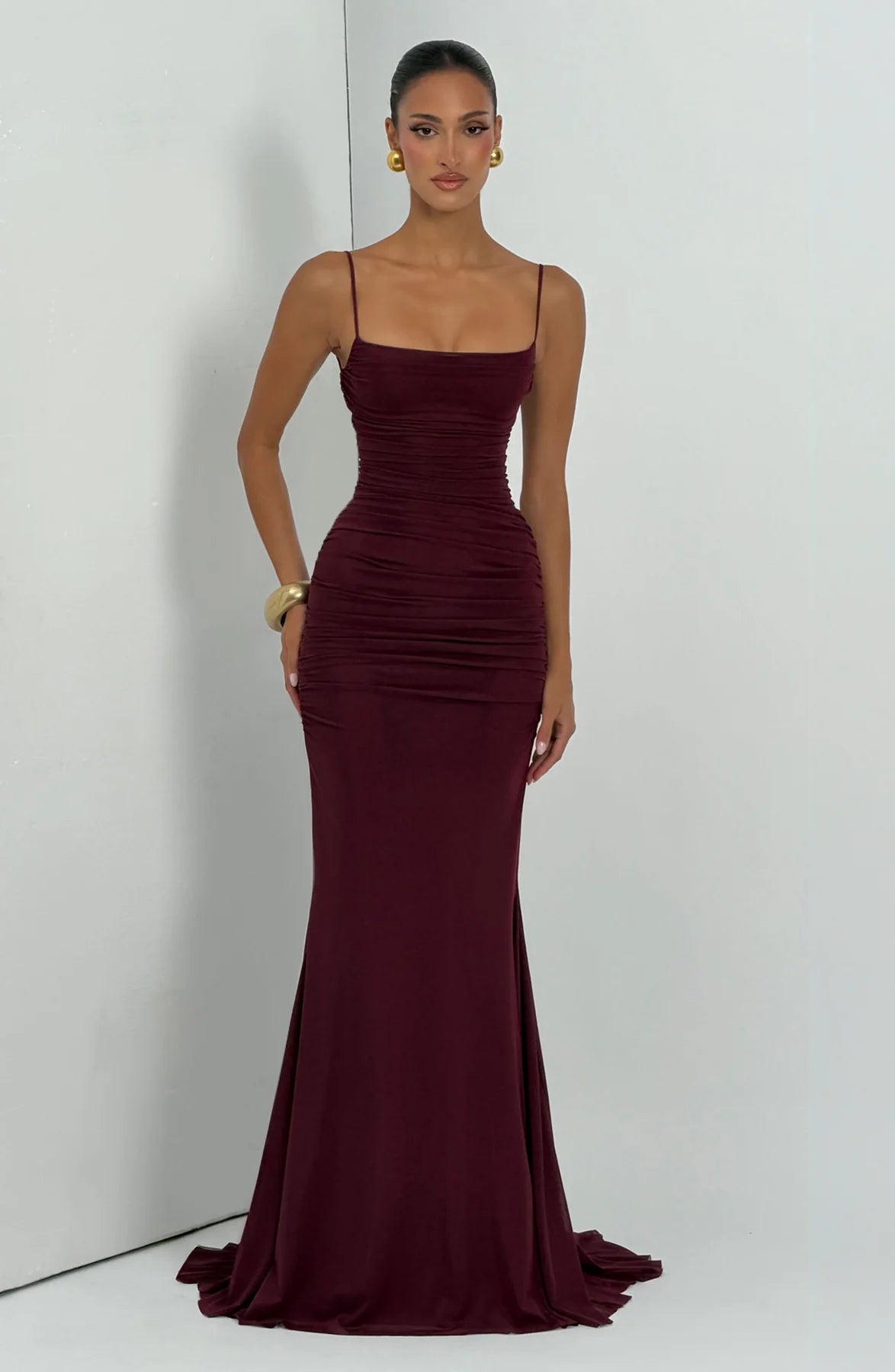 Amara Lace-Up Maxi Gown