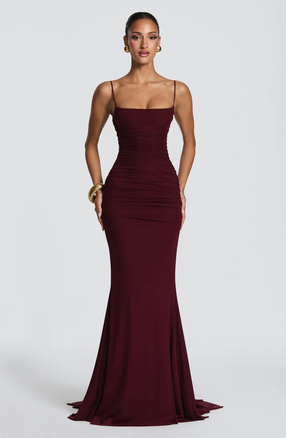 Amara Lace-Up Maxi Gown